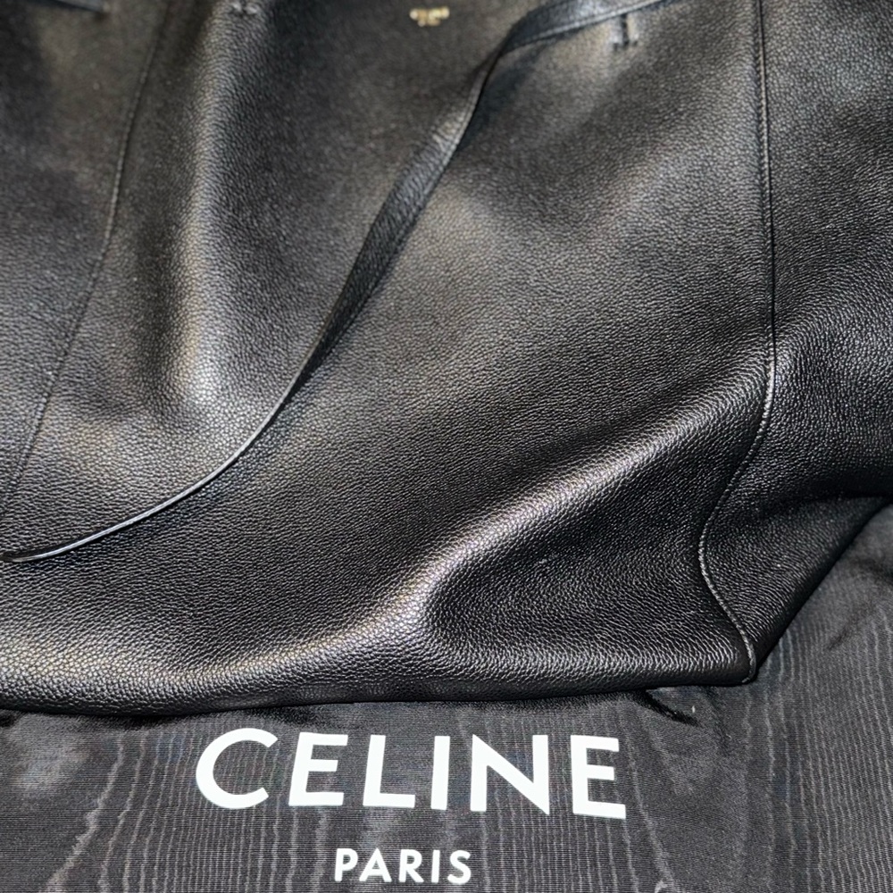 Celine Black Leather Tote